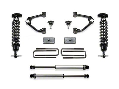 Fabtech 3-Inch Ball Joint Upper Control Arm Lift Kit with Dirt Logic 2.5 Coil-Overs and Dirt Logic 2.25 Shocks (19-24 Silverado 1500 Double Cab, Crew Cab, Excluding Trail Boss)