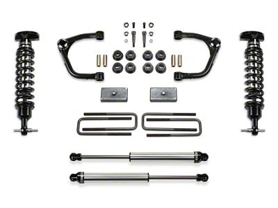 Fabtech 3-Inch Uniball Upper Control Arm Lift Kit with Dirt Logic 2.5 Coil-Overs and Dirt Logic 2.25 Shocks (19-25 Silverado 1500 Double Cab, Crew Cab, Excluding Diesel & Trail Boss)