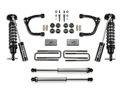 Fabtech 3-Inch Uniball Upper Control Arm Lift Kit with Dirt Logic 2.5 Reservoir Coil-Overs and Dirt Logic 2.25 Shocks (19-25 Silverado 1500 Double Cab, Crew Cab, Excluding Diesel & Trail Boss)