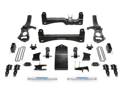 Fabtech 4-Inch Basic Suspension Lift Kit with Performance Shocks (19-24 Silverado 1500 Trail Boss, Excluding Diesel)