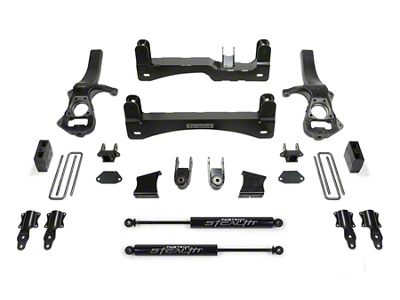 Fabtech 6-Inch Basic Suspension Lift Kit with Stealth Shocks (19-24 2WD Silverado 1500 Crew Cab w/ 5.80-Foot Short Box, Excluding Trail Boss)