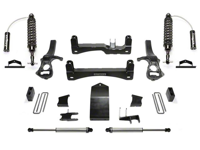Fabtech 6-Inch Performance Suspension Lift Kit with Dirt Logic 2.5 Reservoir Coil-Overs and Dirt Logic 2.25 Shocks (19-24 4WD Silverado 1500 Crew Cab w/ 5.80-Foot Short Box, Excluding Diesel & Trail Boss)