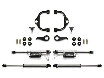 Fabtech 3.50-Inch Ball Joint Upper Control Arm Suspension Lift Kit with Front Dirt Logic 2.25 Reservoir Shocks and Rear Dirt Logic 2.25 Shocks (20-25 Silverado 2500 HD Double Cab, Crew Cab)
