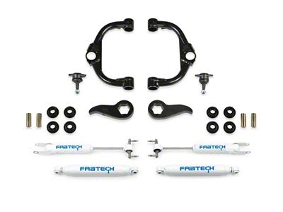 Fabtech 3.50-Inch Ball Joint Upper Control Arm Suspension Lift Kit with Performance Shocks (20-25 4WD Silverado 2500 HD Double Cab, Crew Cab)