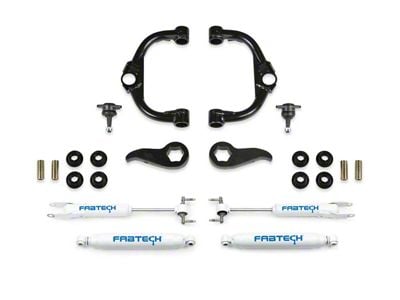 Fabtech 3.50-Inch Ball Joint Upper Control Arm Suspension Lift Kit with Performance Shocks (20-24 Silverado 2500 HD Double Cab, Crew Cab)
