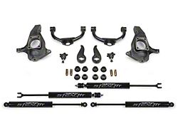 Fabtech 3.50-Inch Ball Joint Upper Control Arm Lift Kit with Stealth Shocks (11-19 Silverado 2500 HD Extended/Double Cab, Crew Cab)
