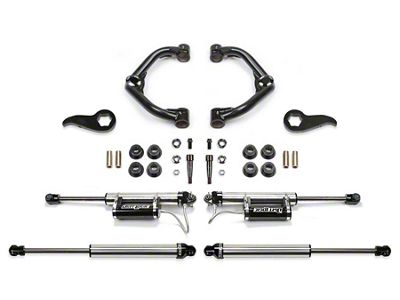 Fabtech 3.50-Inch Uniball Upper Control Arm Suspension Lift Kit with Dirt Logic Reservoir Shocks (20-24 4WD Silverado 2500 HD Double Cab, Crew Cab)