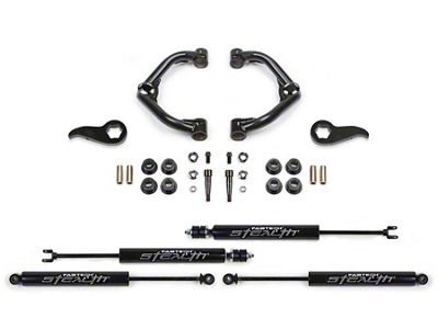 Fabtech 3.50-Inch Uniball Upper Control Arm Suspension Lift Kit with Stealth Shocks (20-24 Silverado 2500 HD Double Cab, Crew Cab)