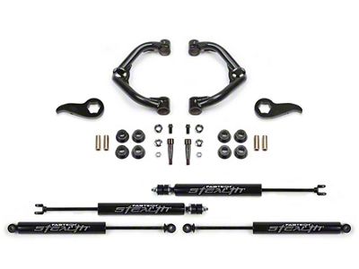 Fabtech 3.50-Inch Uniball Upper Control Arm Suspension Lift Kit with Stealth Shocks (20-25 4WD Silverado 2500 HD Double Cab, Crew Cab)