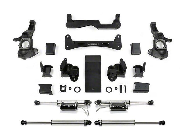 Fabtech 6-Inch RTS Suspension Lift Kit with Front Dirt Logic 2.25 Reservoir Shocks and Rear Dirt Logic 2.25 Shocks (20-24 6.6L Duramax Silverado 2500 HD Double Cab, Crew Cab)