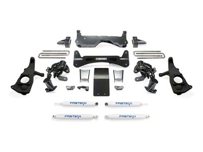 Fabtech 6-Inch RTS Suspension Lift Kit with Performance Shocks (11-19 Silverado 2500 HD Extended/Double Cab, Crew Cab)