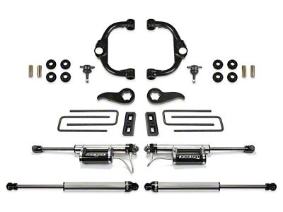 Fabtech 3.50-Inch Ball Joint Upper Control Arm Suspension Lift Kit with Dirt Logic 2.25 Reservoir Shocks (20-25 4WD Silverado 3500 HD Double Cab, Crew Cab)