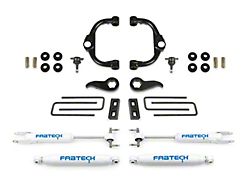 Fabtech 3.50-Inch Ball Joint Upper Control Arm Suspension Lift Kit with Performance Shocks (20-25 4WD Silverado 3500 HD Double Cab, Crew Cab)