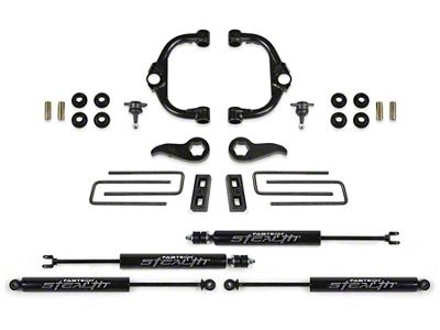 Fabtech 3.50-Inch Ball Joint Upper Control Arm Suspension Lift Kit with Stealth Shocks (20-25 4WD Silverado 3500 HD Double Cab, Crew Cab)
