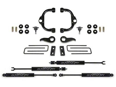 Fabtech 3.50-Inch Ball Joint Upper Control Arm Suspension Lift Kit with Stealth Shocks (20-24 4WD Silverado 3500 HD Double Cab, Crew Cab)