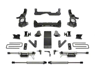 Fabtech 4-Inch Suspension Lift Kit with Front Dirt Logic 2.25 Reservoir Coil-Overs and Rear Dirt Logic 2.25 Shocks (20-25 4WD Silverado 3500 HD Double Cab, Crew Cab)