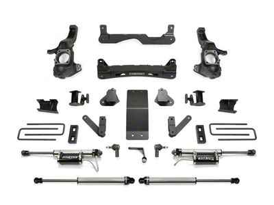 Fabtech 4-Inch Suspension Lift Kit with Front Dirt Logic 2.25 Reservoir Coil-Overs and Rear Dirt Logic 2.25 Shocks (20-24 4WD Silverado 3500 HD Double Cab, Crew Cab)