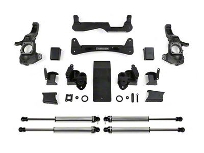 Fabtech 6-Inch Raised Torsion Suspension Lift Kit with Dirt Logic Shocks (20-25 4WD 6.6L Duramax Silverado 3500 HD Double Cab, Crew Cab)
