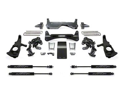 Fabtech 6-Inch Raised Torsion Suspension Lift Kit with Stealth Shocks (11-19 Silverado 3500 HD Extended/Double Cab, Crew Cab)