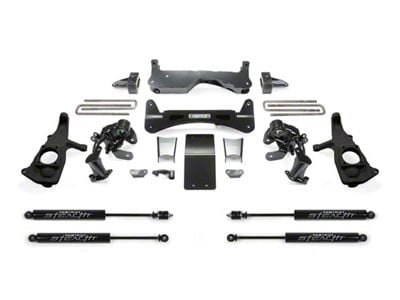 Fabtech 6-Inch RTS Suspension Lift Kit with Stealth Shocks (11-19 Silverado 3500 HD Extended/Double Cab, Crew Cab)