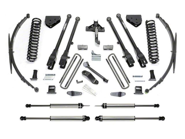 Fabtech 10-Inch 4-Link Lift System with Dirt Logic Shocks (11-16 4WD F-250 Super Duty)