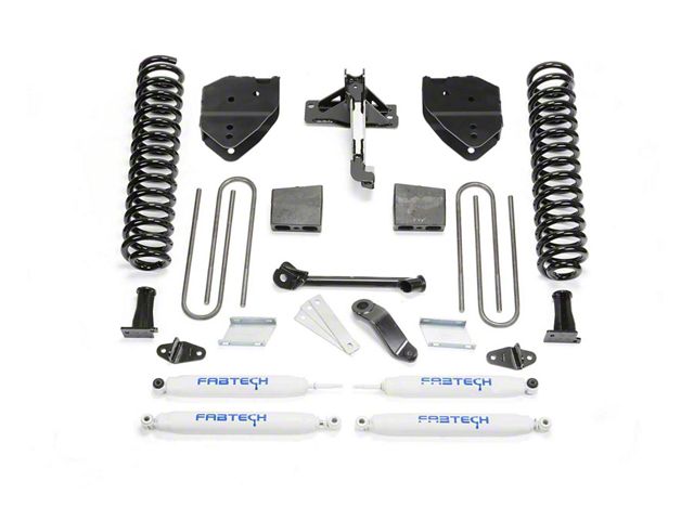 Fabtech 4-Inch Basic Lift Kit with Performance Shocks (17-22 4WD 6.2L F-250 Super Duty)
