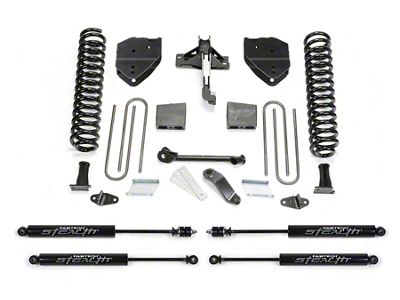 Fabtech 4-Inch Basic Lift Kit with Stealth Shocks (17-22 4WD 6.2L F-250 Super Duty)