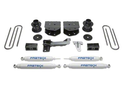 Fabtech 4-Inch Budget Lift Kit with Performance Shocks (11-16 4WD F-250 Super Duty)
