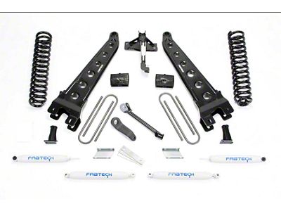 Fabtech 4-Inch Radius Arm Lift Kit with Performance Shocks (17-22 4WD 6.2L F-250 Super Duty)