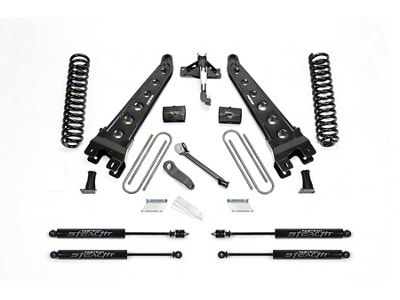 Fabtech 4-Inch Radius Arm Lift Kit with Stealth Shocks (17-22 4WD 6.2L F-250 Super Duty)