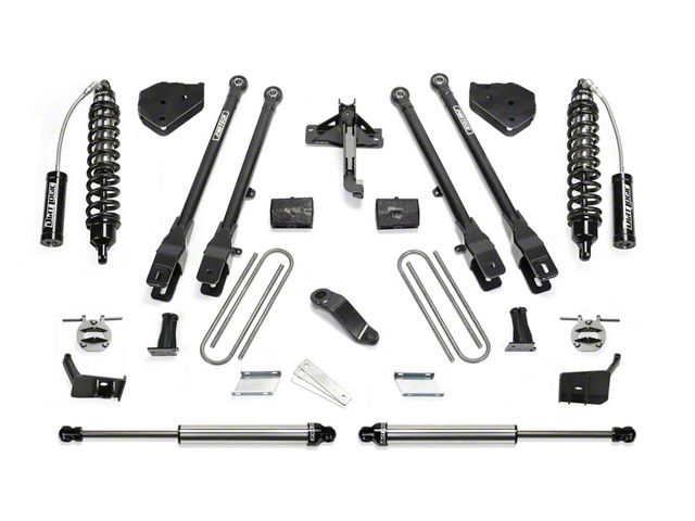 Fabtech 6-Inch 4-Link Suspension Lift Kit with Dirt Logic 2.5 Reservoir Coil-Overs and Dirt Logic Shocks (17-22 4WD 6.7L Powerstroke F-250 Super Duty)
