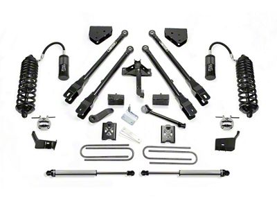Fabtech 6-Inch 4-Link Suspension Lift Kit with Dirt Logic 4.0 Reservoir Coil-Overs and Dirt Logic Shocks (11-16 4WD F-250 Super Duty)