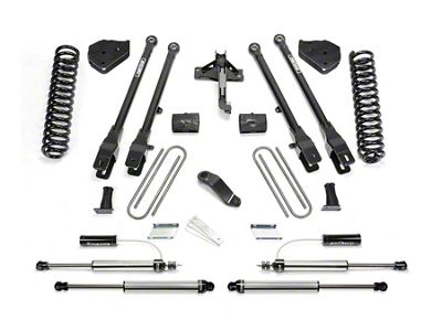 Fabtech 6-Inch 4-Link Suspension Lift Kit with Front Dirt Logic 2.25 Reservoir Shocks and Rear Dirt Logic Shocks (17-22 4WD 6.2L F-250 Super Duty)