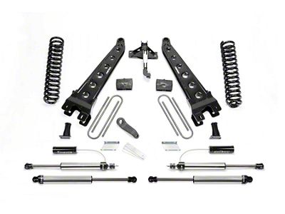 Fabtech 6-Inch Radius Arm Suspension Lift Kit with Front Dirt Logic 2.25 Reservoir Shocks and Rear Dirt Logic Shocks (17-22 4WD 6.7L Powerstroke F-250 Super Duty)