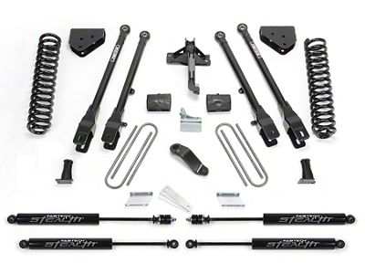 Fabtech 6-Inch 4-Link Suspension Lift Kit with Stealth Shocks (11-16 4WD F-250 Super Duty)