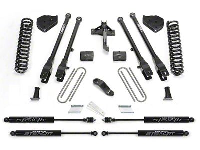 Fabtech 6-Inch 4-Link Suspension Lift Kit with Stealth Shocks (17-22 4WD 6.7L Powerstroke F-250 Super Duty)