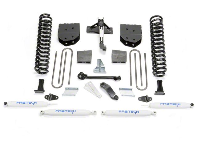 Fabtech 6-Inch Basic Suspension Lift Kit with Performance Shocks (11-16 4WD F-250 Super Duty)