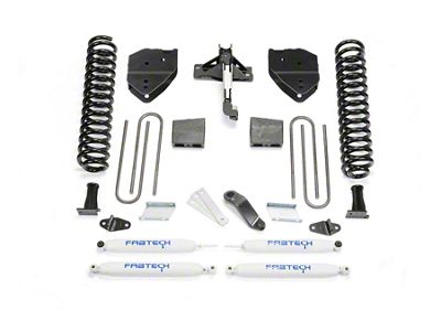 Fabtech 6-Inch Basic Suspension Lift Kit with Performance Shocks (17-22 4WD 6.2L F-250 Super Duty)