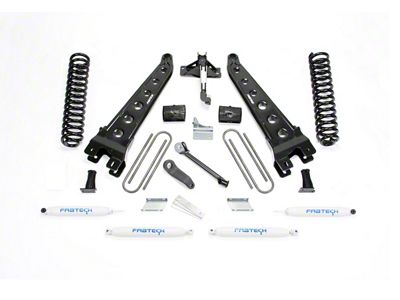 Fabtech 6-Inch Radius Arm Suspension Lift Kit with Performance Shocks (11-16 4WD F-250 Super Duty)