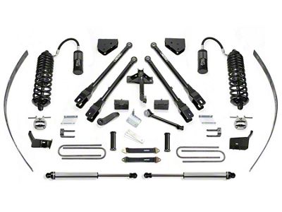 Fabtech 8-Inch 4-Link Suspension Lift Kit with Dirt Logic 4.0 Reservoir Coil-Overs and Dirt Logic Shocks (11-16 4WD F-250 Super Duty w/o Factory Overland Springs)