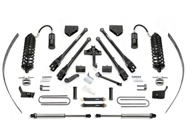 Fabtech 8-Inch 4-Link Suspension Lift Kit with Dirt Logic 4.0 Reservoir Coil-Overs and Dirt Logic Shocks (11-16 4WD F-250 Super Duty w/ Factory Overland Springs)