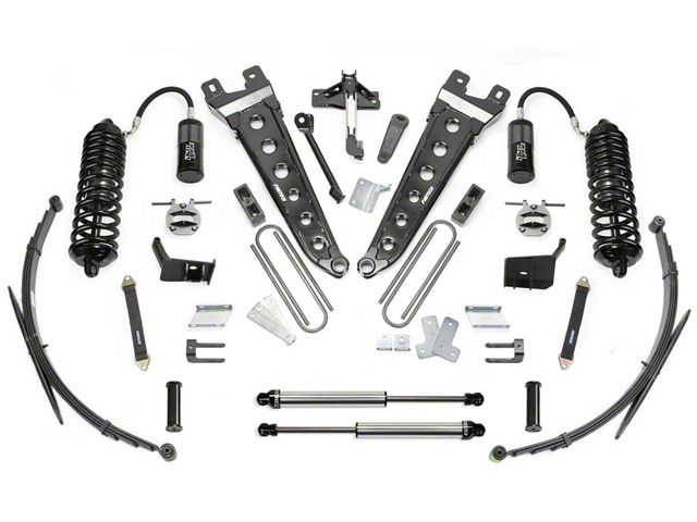 Fabtech 8-Inch Radius Arm Suspension Lift Kit with Dirt Logic 4.0 Reservoir Coil-Overs, Dirt Logic Shocks and Rear Leaf Springs (11-16 4WD F-250 Super Duty)