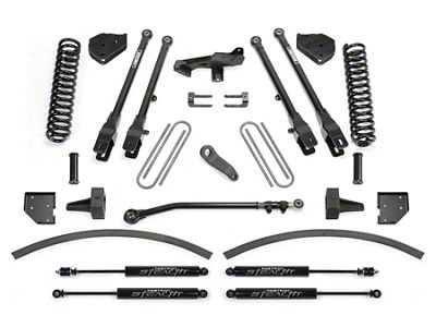 Fabtech 8-Inch 4-Link Suspension Lift Kit with Stealth Shocks (17-22 6.7L Powerstroke F-250 Super Duty)