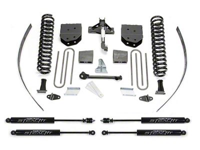 Fabtech 8-Inch Basic Suspension Lift Kit with Stealth Shocks (11-16 4WD F-250 Super Duty w/o Factory Overland Springs)