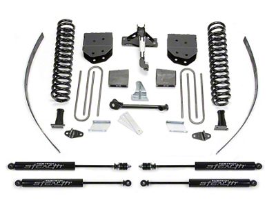 Fabtech 8-Inch Basic Suspension Lift Kit with Stealth Shocks (11-16 4WD F-250 Super Duty w/ Factory Overland Springs)