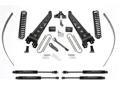 Fabtech 8-Inch Radius Arm Suspension Lift Kit with Stealth Shocks (11-16 4WD F-250 Super Duty w/ Factory Overland Springs)
