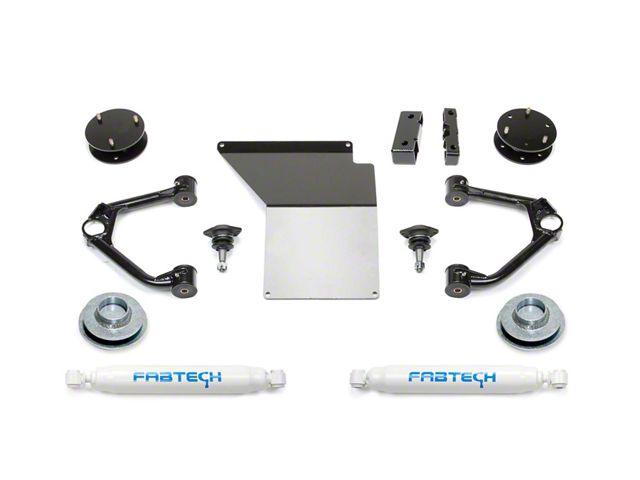 Fabtech 3-Inch Ball Joint Upper Control Arm Suspension Lift Kit with Performance Shocks (07-14 2WD/4WD Yukon w/o AutoRide)