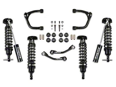Fabtech 3-Inch Uniball Upper Control Arm Lift Kit with Front Dirt Logic 2.5 Reservoir Coil-Overs and Rear Dirt Logic 2.5 Coil-Overs (21-25 4WD Yukon, Excluding Denali)