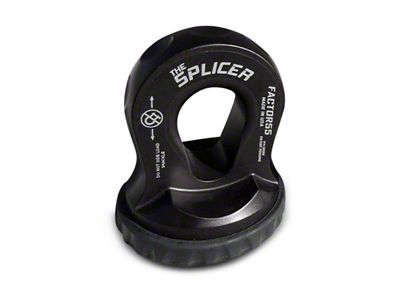 Factor 55 Splicer Shackle Mount; Black