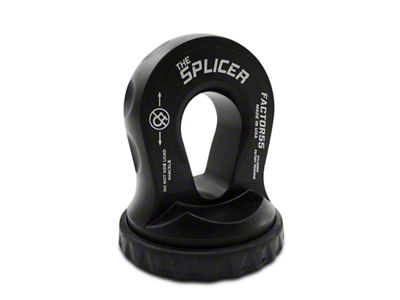 Factor 55 Splicer Shackle Mount; Black